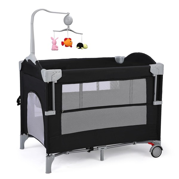 VALUE BOX 4 in 1 Pack and Play with Bassinet,