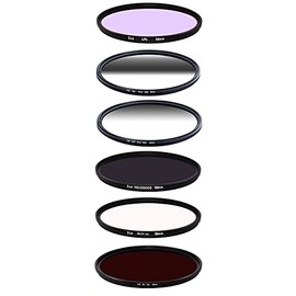 ICE AstroMax 6 Slim Filter Set 58mm LiPo, Reverse Grad 0.9, Soft Grad 0.9, ND100000 16.5 Stop ND, UV-IR Cut, Infrared 760nm Optical Glass 58