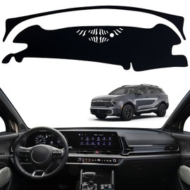 INUBOXES - Tapete antideslizante para tablero de salpicadero, compatible con Kia Sportage 2023, protector solar (borde negro)