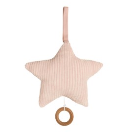 Baby's Only - Star-shaped Music Box for Baby Room - Twinkle, Twinkle Little Star - 22 x 21 cm - For Girls - Peach
