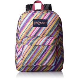 JanSport Unisex SuperBreak Multi Texture Stripe Backpack