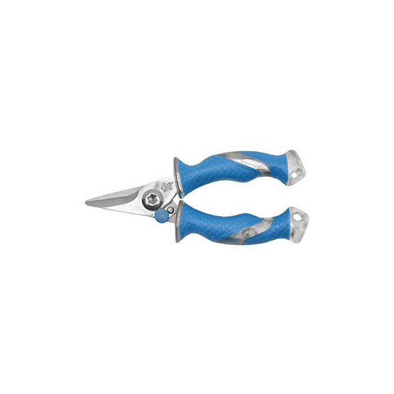 CUDA 5.25" Titanium Bonded Mini Snips Compact Durable Fishing Braid,