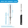 6PCS TS100 Soldering Tips Kit with Threaded Insert Adapter, Compatible