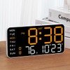 Hapihom LED Digital Wall Clock, 12/24H Table Clock With Adjustable
