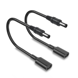 USB C to DC 5.5mm x 2.5mm Power Cable, (1Ft 2Pack) 5V Type C Female to Male Plug Supply Adapter Power Cable for Tablet PC, Network Switch, Hard Disk Box, Printer, Cable Connection Box