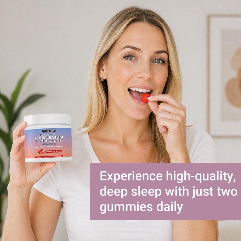 Liposomal Magnesium L-Threonate Supplement for Memory, Sleep and Cognitive