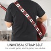 Leather Shoulder Strap Musical Instrument Accessories Sublimation Print Commemorative‑Type