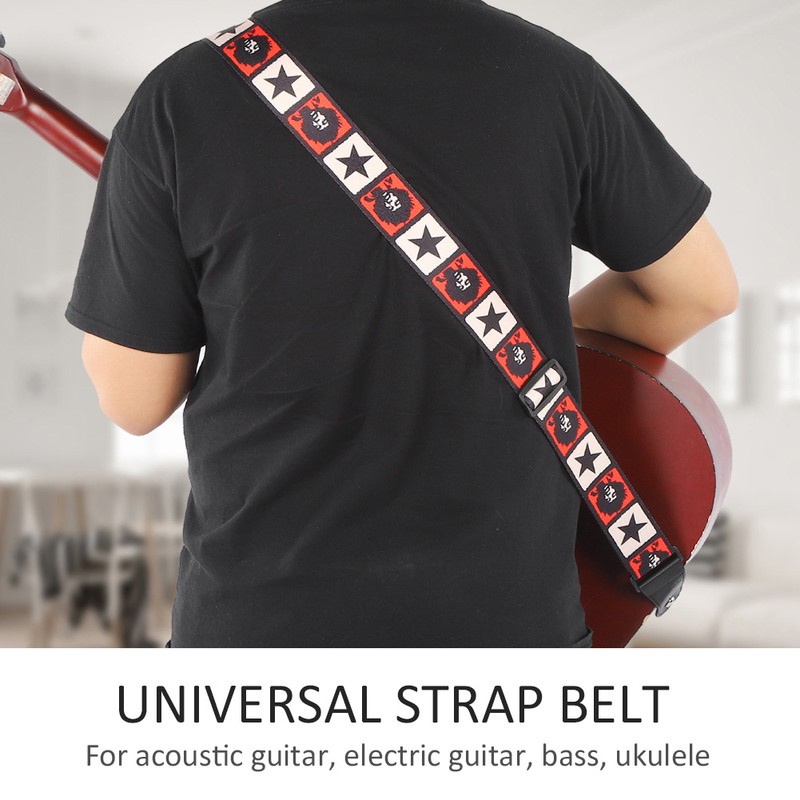 Leather Shoulder Strap Musical Instrument Accessories Sublimation Print Commemorative‑Type