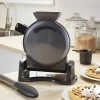 Oster DiamondForce Nonstick Vertical Waffle Maker, Dark Metallic