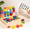 MinXin Montessori Toy from 2 3 4 Years, Wooden Sorting