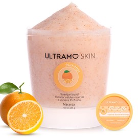 Exfoliante, exfoliante corporal, humectante para cuerpo, rostro, manos y pies, nutre la piel, limpia profundamente, reduce imperfecciones, deja la piel suave y sedosa, libre de sulfatos. (wc015, naranja)