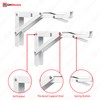 Highdecora Folding Shelf Bracket, 2 Pcs Heavy Duty Foldable Shelf