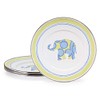 Golden Rabbit Enamelware - Elephant Pattern - Set of 4-8.5"