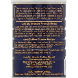 Café du Monde 3 Pack - Cafe Du Monde French Market Dark Roasted Ground Coffee - 13 Ounce