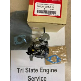 Honda Genuine OEM Honda 16100-Z0T-911 Carburetor w/gsk GX160 GX160RT1 GX160T1 GX160UT1