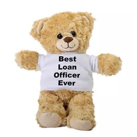 SpreadPassion Loan Officer Teddy Bear, Gift Stuffed Animal, Plush Teddy Bear with Tee