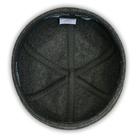 Sterkowski Docker | 100% Wool Beanie for Men and Women | Sailor Mariner Brimless Fisherman Skully Winter Watch Cap Work Outdoor Short Trawler Handmade Warm Longshoremen Dark Gray 62 cm