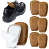 Shyyween 3 Pairs Shoe Tongue Pads Leather Soft Self Adhesive