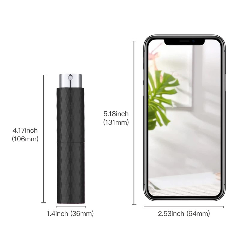 LISAPACK 8ML Perfume Atomizer Spray Bottle (2 PCS) Empty Cologne
