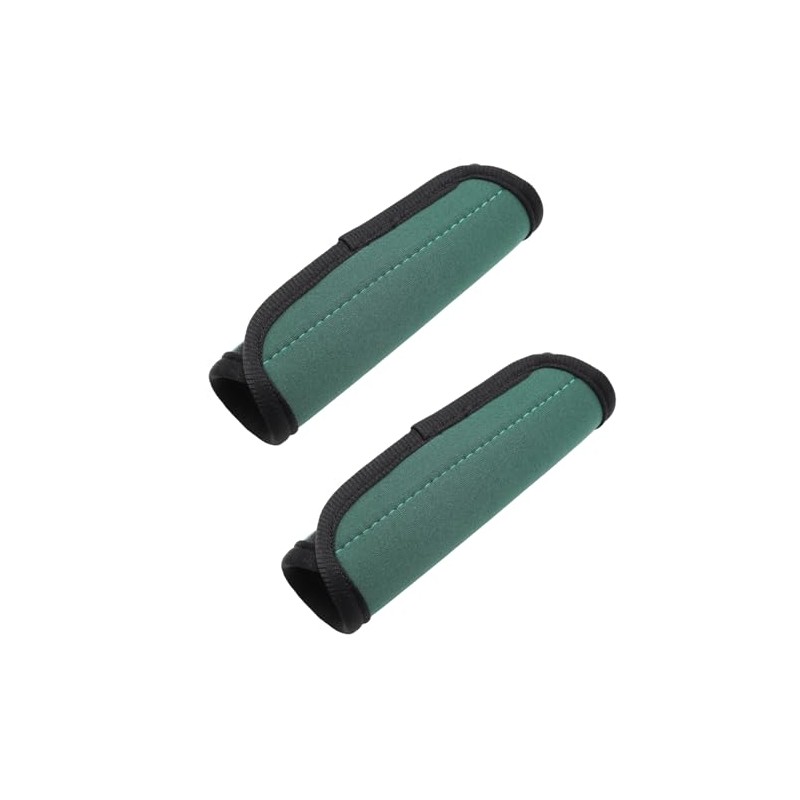 JAKOUE Airport Essentials: 2 Pcs Green Suitcase Handle Wraps -