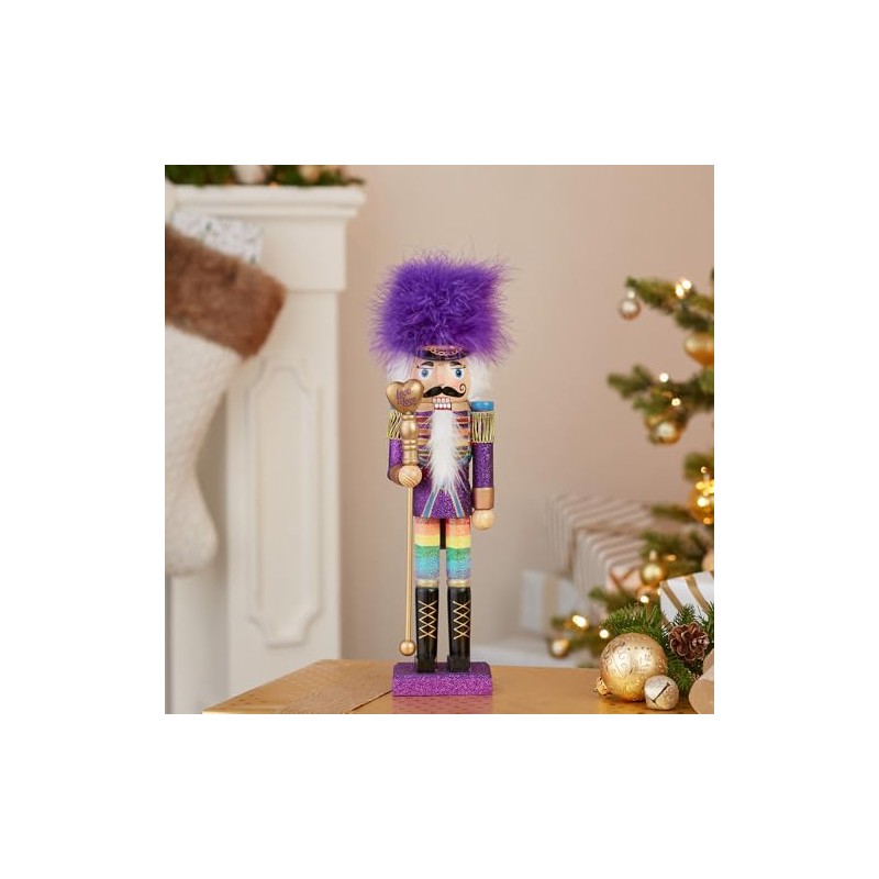 Kurt S. Adler 15-Inch Wooden Gay Pride Nutcracker
