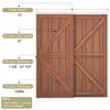 WEWORTH Heavy Duty Double Bypass Sliding Closet Door Track Kit