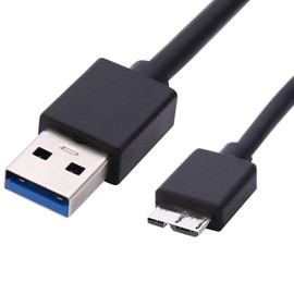 saschedross USB Cable Replacement for WD Easystore 1TB 2TB 4TB 8TB USB 3.0 Hard Drive WDBKUZ0020BBK-WESN WDBKUZ0040BBK WESN WDBCKA0080HBK NESN My Passport Essential WDBACX0010BSL-EESN, Black
