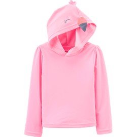 Simple Joys by Carter's Girls' 2-Pack Assorted Rashguard Sets Rash Guard Shirt, Aqua Blue/Pink, 12 Months (Pack of 2)