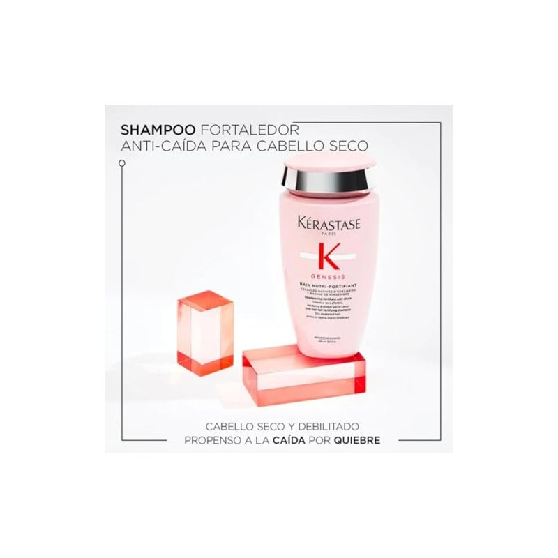 Genesis Kit Tratamiento Anticaida Shampoo Para Cabello Seco y Debilitado