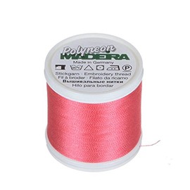Madeira 9845-1917 2 Ply Polyneon Polyester Embroidery Thread, 40wt/135d 440 yd, Heather Pink