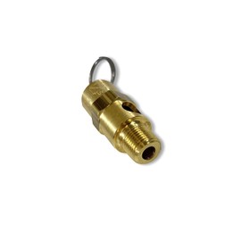 Brass, 1/8" NPT Economy Soft Seat Safety Pressure Relief Valve, Made In The USA (40 PSI / 24 SCFM)