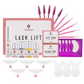 Eyelash Lifting Set, Bestauty Lash Lifting Set, Eyelash Curling Makeup Tools, Eyelash Wave, Semi-Permanent Curling Perm Wave, Suitable for DIY Salon