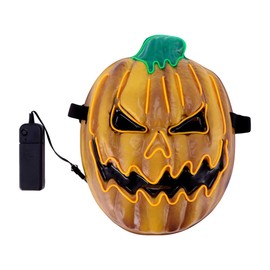 ledmomo Pumpkin Mask, Glowing Cosplay, LED, Mask, Halloween Party, Masquerade Ball, School Festival