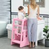 Adjustable Height Toddler Tower, Kitchen Stool Helper with Anti-Slip Mat