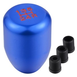 Padaodao Aluminum Shifter Knob, 5 Speed Car Shifter Stick Knobs Fit for Most Transmission Vehicles SUV Trucks, Blue