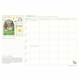 Carousel Worldwide, Garden Days 2026 A4 Wall Calendar Planner
