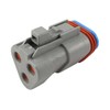 TE CONNECTIVITY DT06-3S-P006 Power Supplies Power-Filters DT Series Grey 3