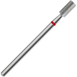 Caubuey Cuticle Clean Nail Drill Bit, 3/32'' Diamond Carbide Drill Bits Professional Safety Russian Manicure Under Nail Cleaner for Cuticle Dead Skin Nail Prepare, Nail Art Salon(Barrel Shaped-F)