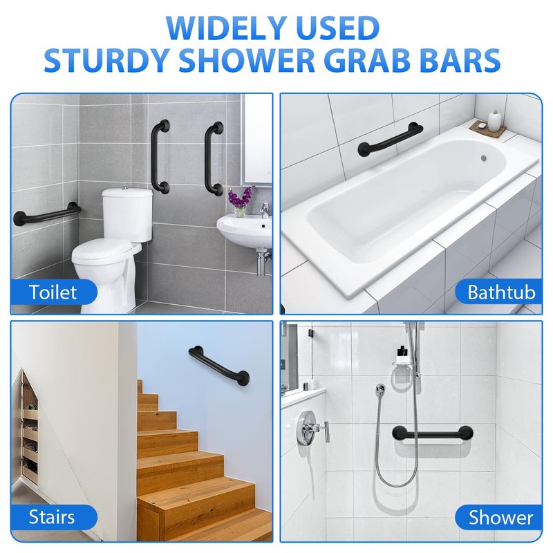 2 Pack Shower Grab Bar, Stainless Steel Bathroom Grab Bar,