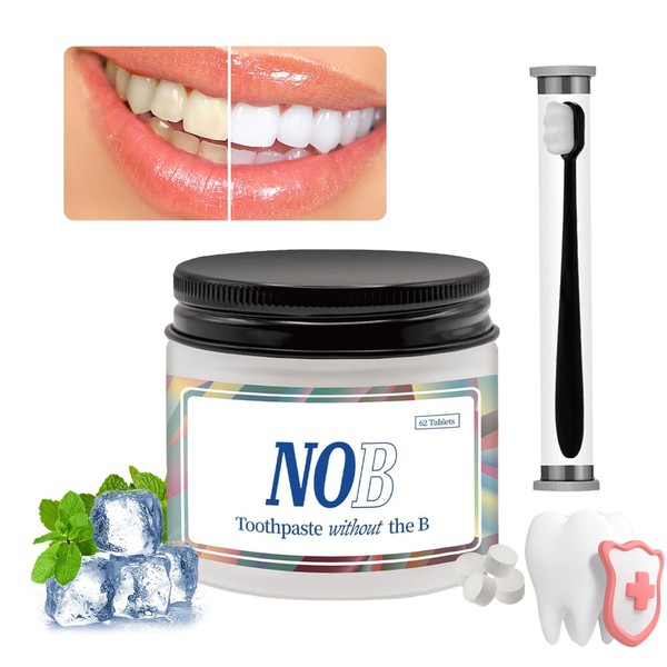 Nobs Toothpaste Tablets,Nano Hydroxyapatite Toothpaste,Nobs Toothpaste,Chewable Toothpaste Tablets,Natural Paste Tabs,Fluoride