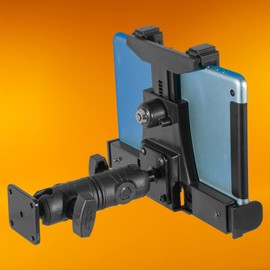 iBOLT Dock'n Lock IncrediBOLT AMPS w/ 4.25" Double Socket Arm Locking Drill Base Mount for All 7"-10" Tablets for Trucks, ELD's, Wall Mounting, Sprinter Vans, etc.