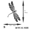 Dragonfly Stencil, 2.5 x 4 inch - Insect Bug Art