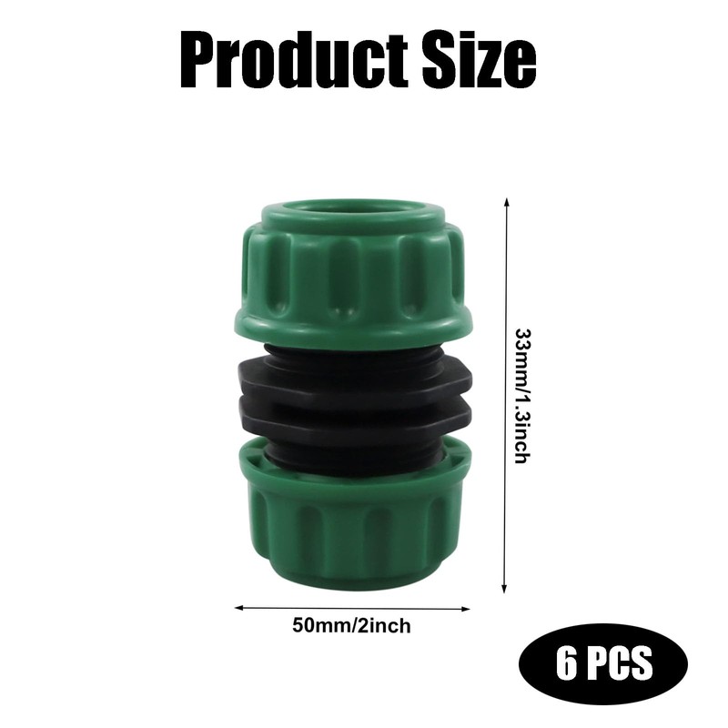 Hose Repair Connector Extender,6 PCS Hose Pipe Quick Connector Tap