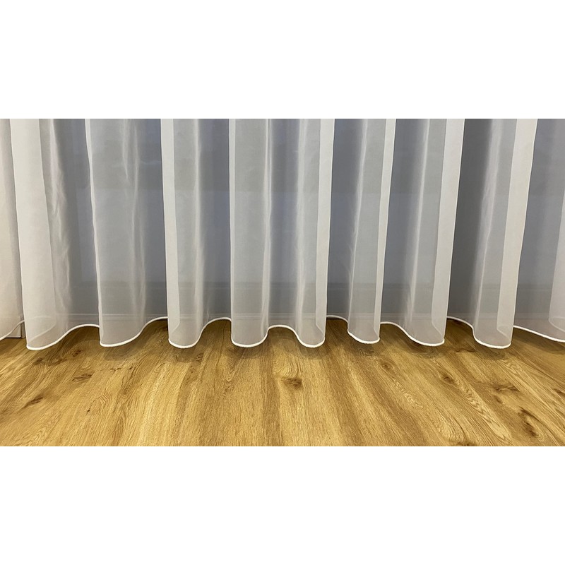 Gerster Ready-Made Curtain, White (Width 200 cm, Length 255 cm)