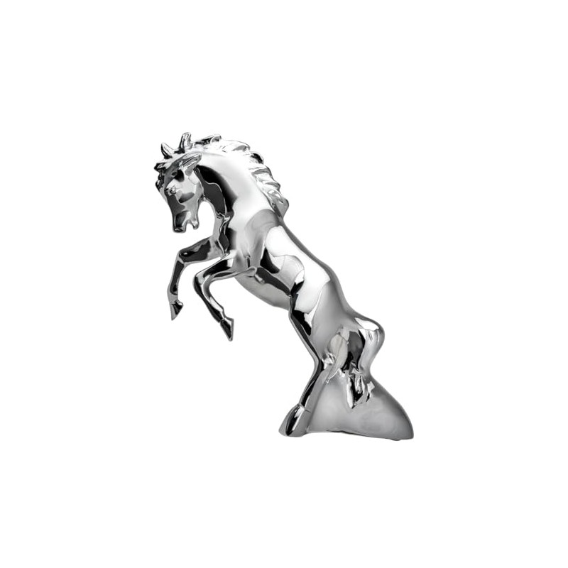 GG Grand General 48120 Chrome Fighting Stallion Hood Ornament