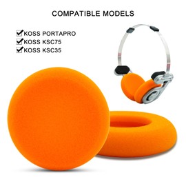 almohadillas para orejas de repuesto para Koss Porta Pros (naranja)
