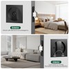 Pocket Door Lock, Matte Black Privacy Square Door Latch, DContemporary