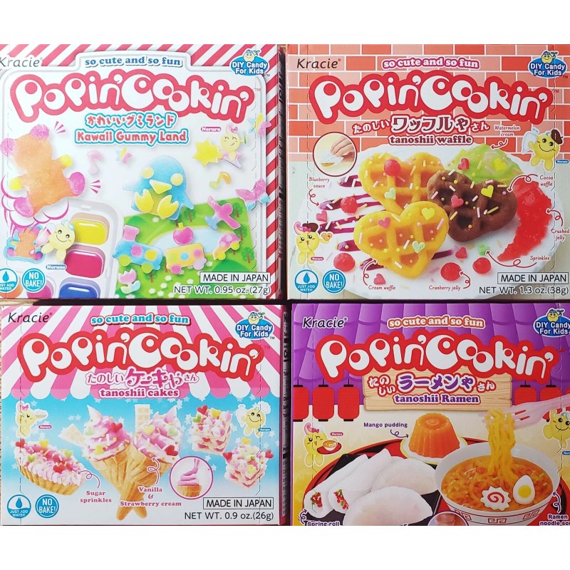 Kracie Popin’ Cookin’ DIY Candy Kit for Kids 4 Pack