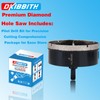 4" Diamond Hole-Saw Bits with Pilot Drill Bit 4 in