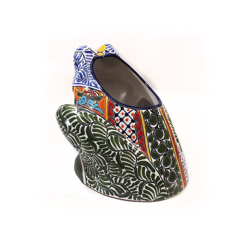 Talavera Frog Planter (Medium) - 10" x 11" x 10.5"